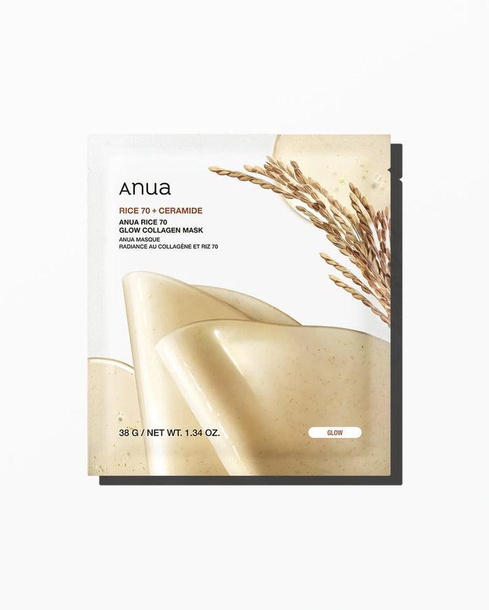 Anua Maska za lice Rice 70 Glow Collagen Mask, 1 komad