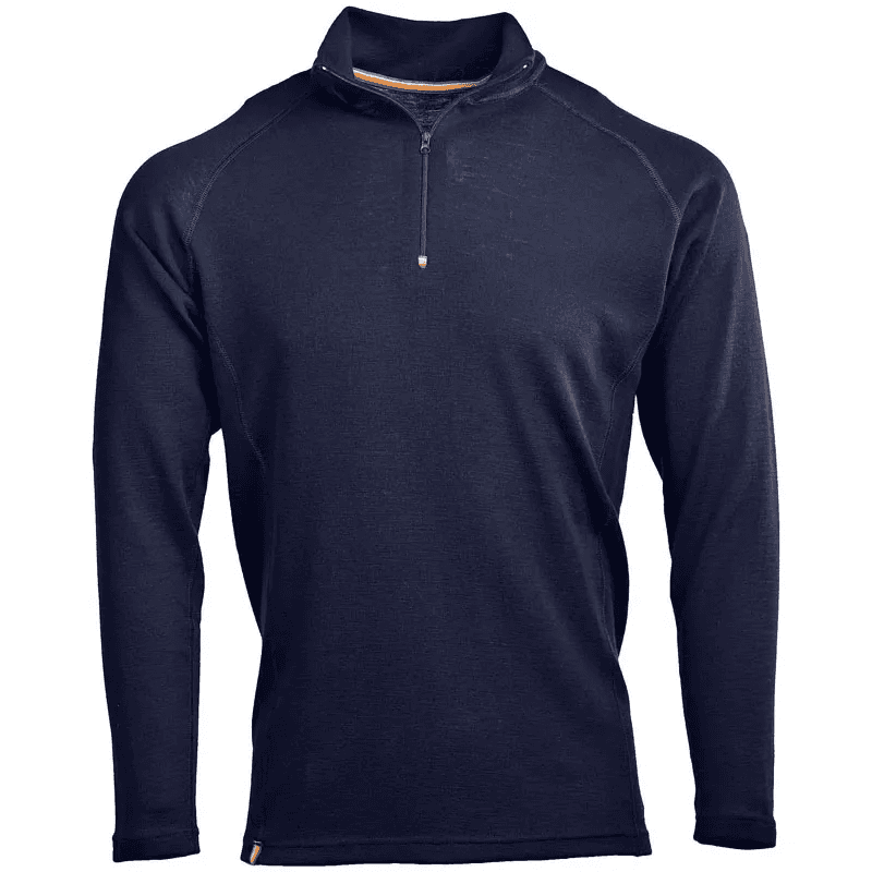 TIGIL Altai Zip Muška majica dugih rukava sa kragnom, Crna