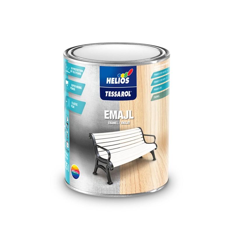 TESSAROL Emajl uljani lak za drvo i metal, 0.25L, Čokolada RAL8017