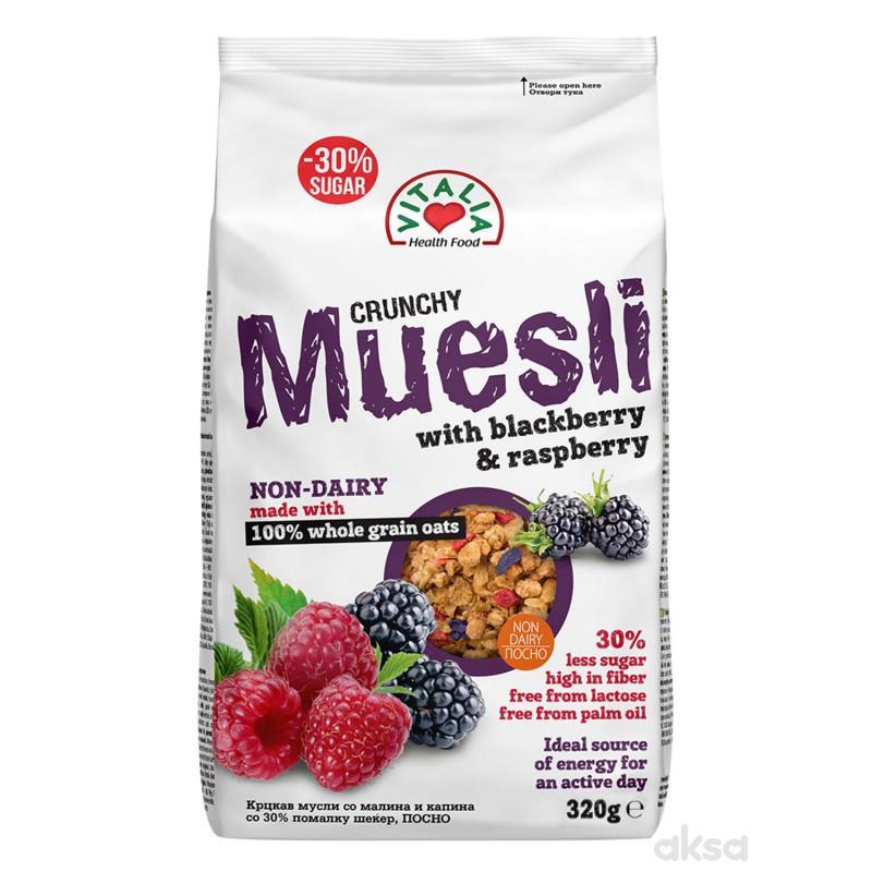 Vitalia Crunchy Musli, Malina, 320g
