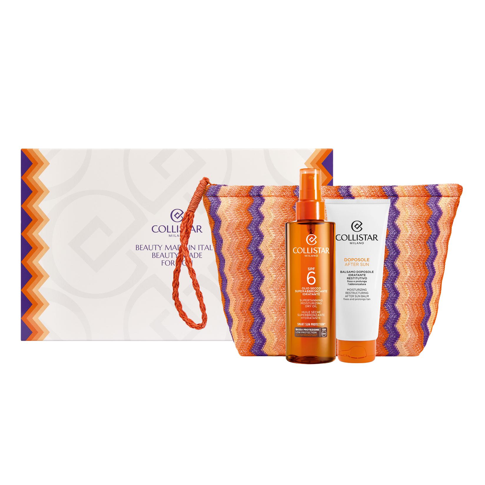 Collistar Ženski set Suvo zaštitno ulje 200 ml + Hidratantni balzam za kožu posle sunčanja 100 ml