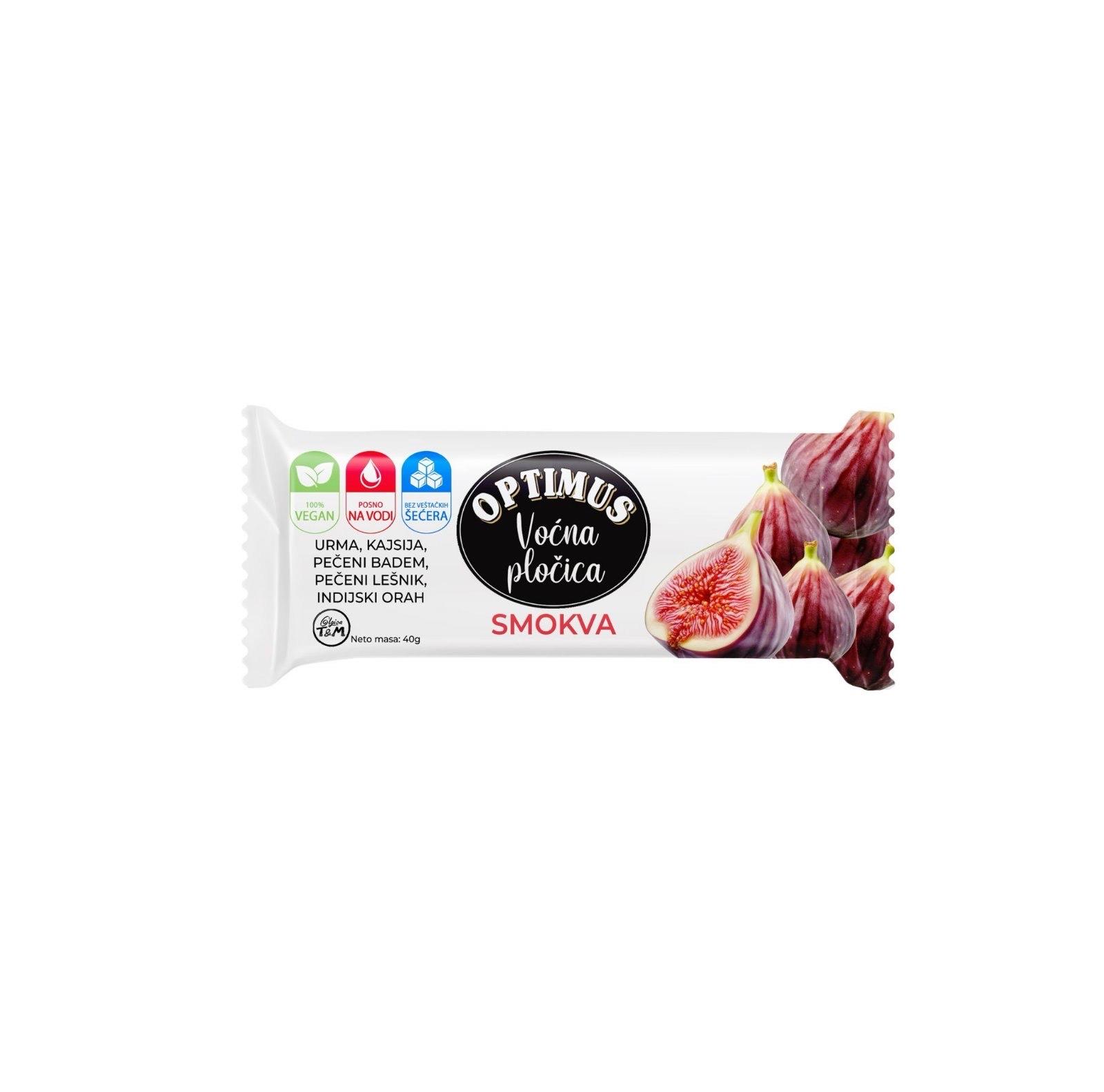 OPTIMUS Voćna pločica Smokva, 50g
