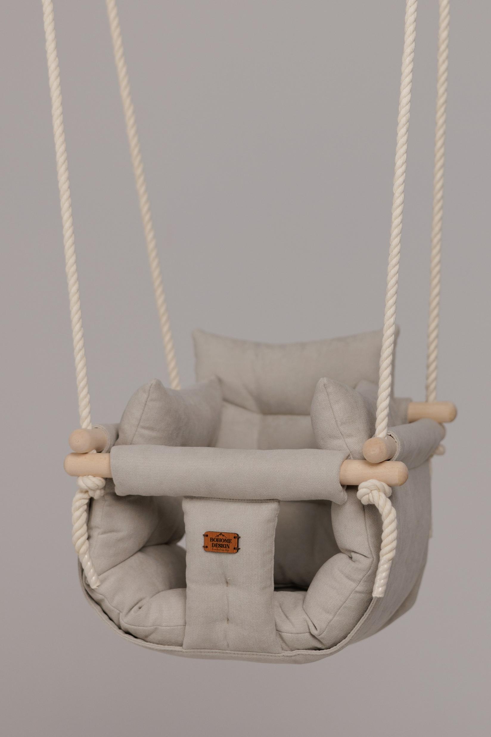 Bohome Design Sobna ljuljaška za bebe Luxury Boho, Bež