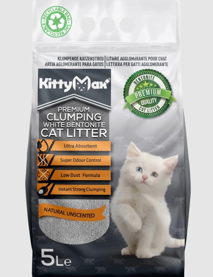 KITTY MAX Posip za mačke bez mirisa 5l