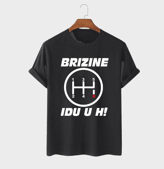 MAFIMI Majica Brzine idu u H, Crna