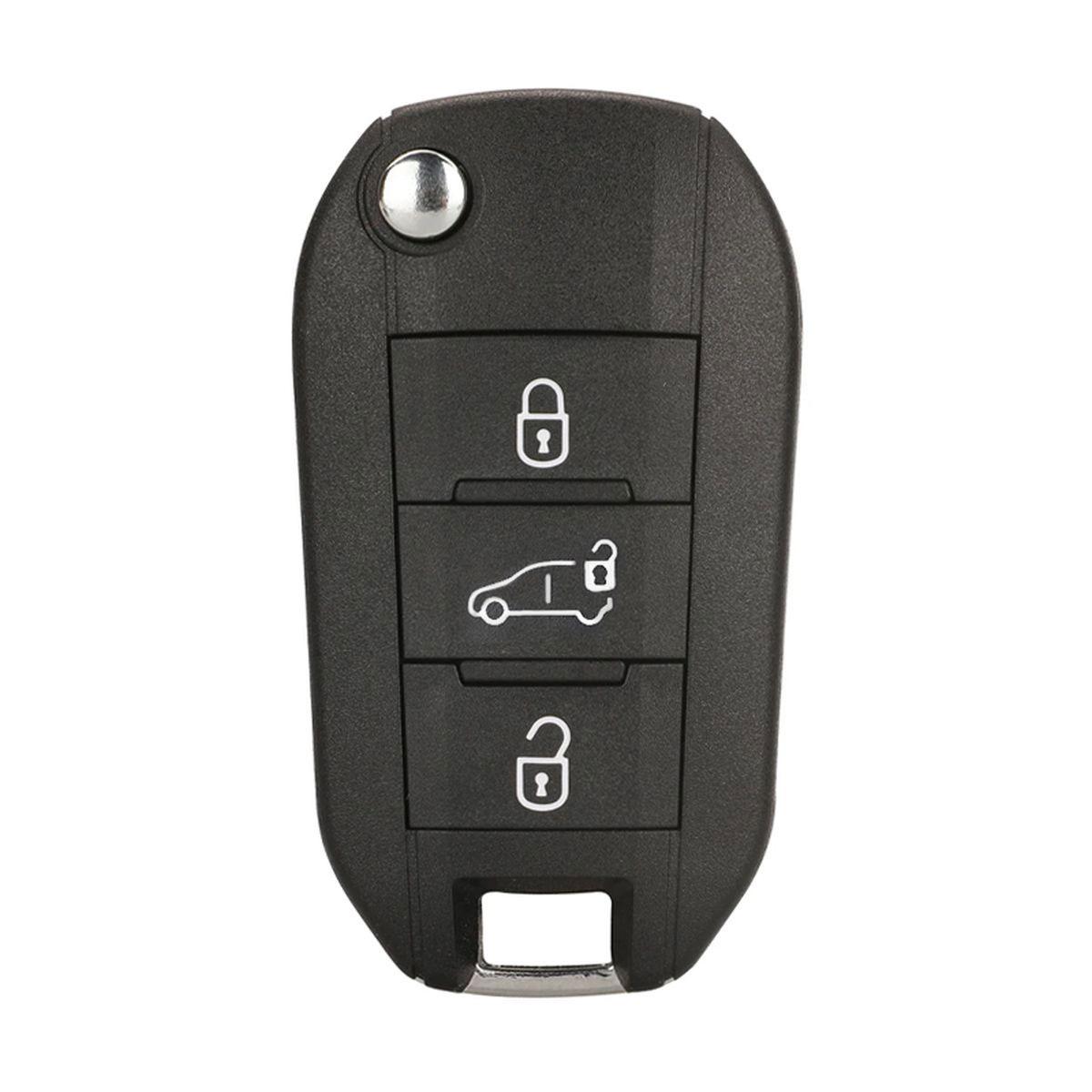 KigoAuto Kućište ključa sa 3 dugmeta za Citroen/Peugeot, Mač va2