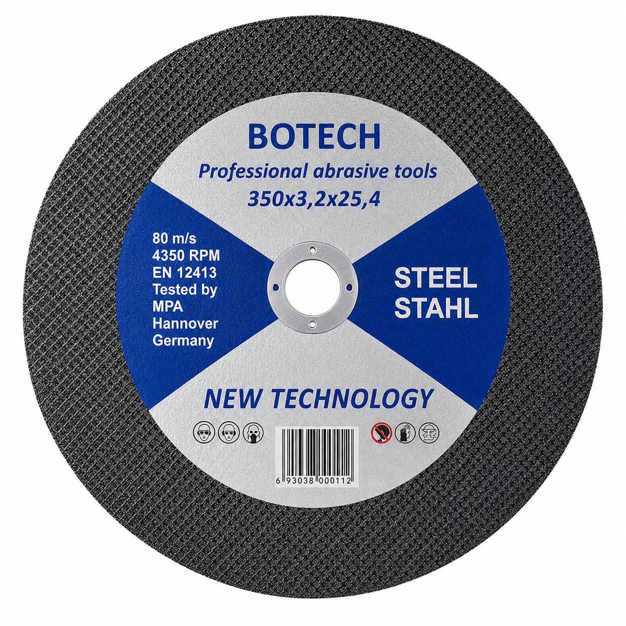 Botech Rezna ploča, Metal, 350x3,2x25,4mm