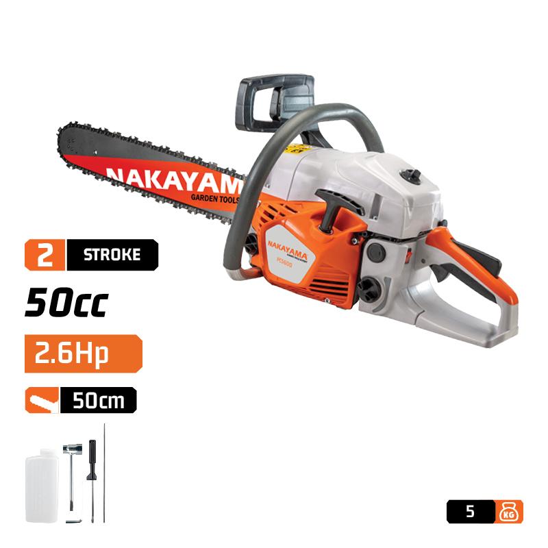 NAKAIAMA Chainsav 2.6Hp; 50cc; 50cm