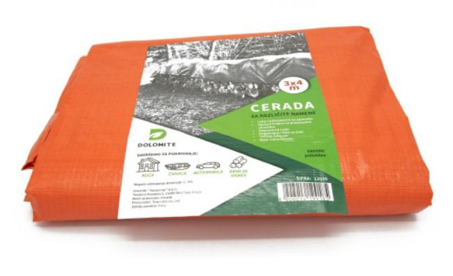 DOLOMITE GARDEN Cerada narandžasta 2x3