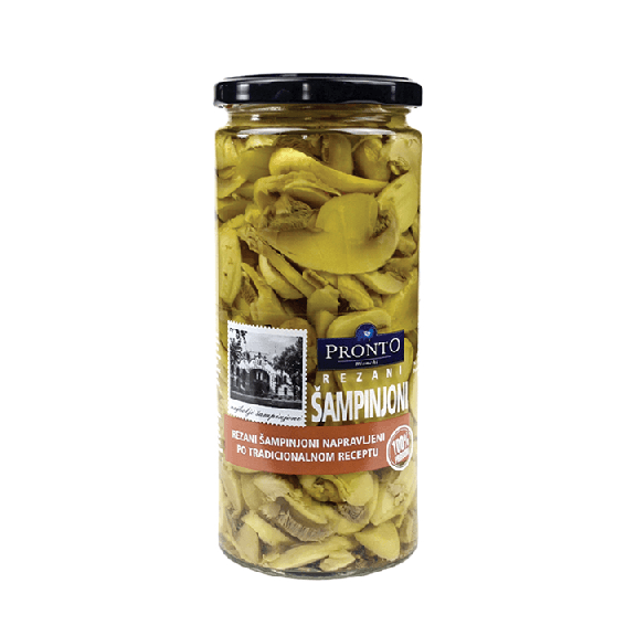 PRONTO Šampinjoni, Rezani, 580ml
