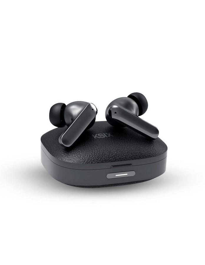 Ksix Bluetooth slušalice BTW07N UltimAI, AI baza za punjenje, 20+6h, Crne