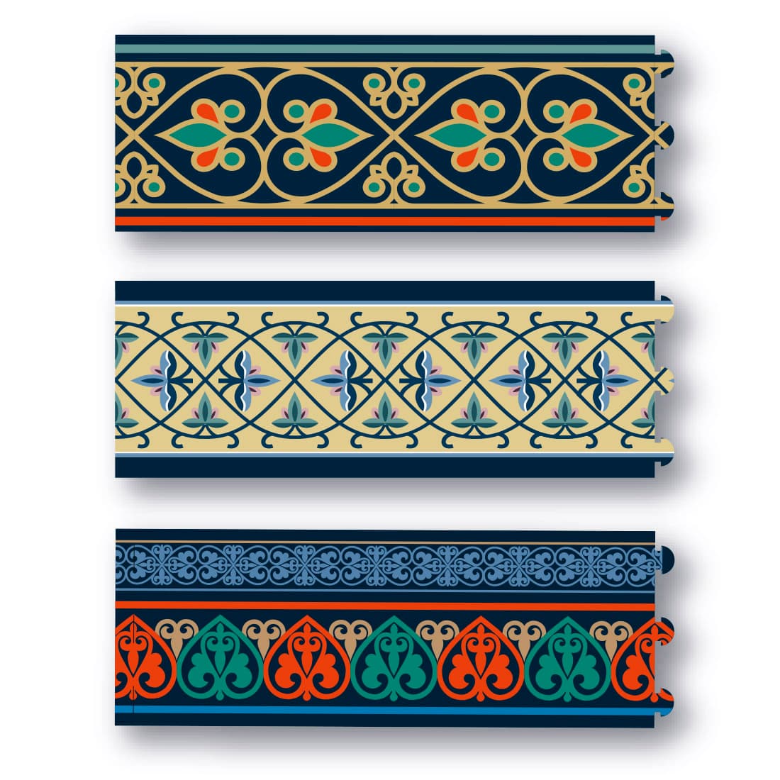 Perun Grafix Abažur valjak Raška Ornamentika, 3 komada