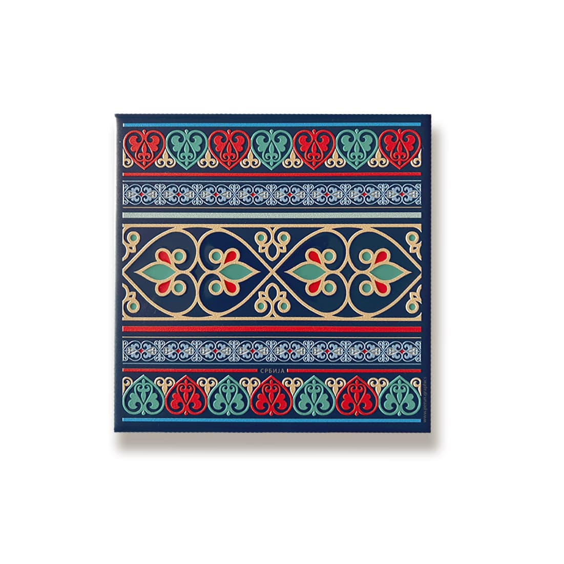 Perun Grafix Keramički podmetač Raška Ornament