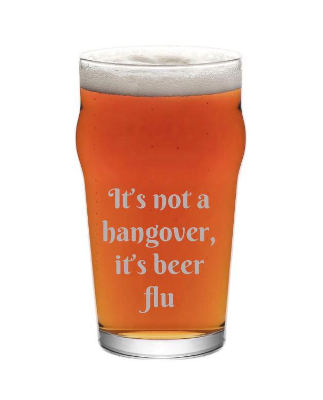 HAPPY PUMPKIN Čaša za pivo ''It's not a hangover, it's beer flu''