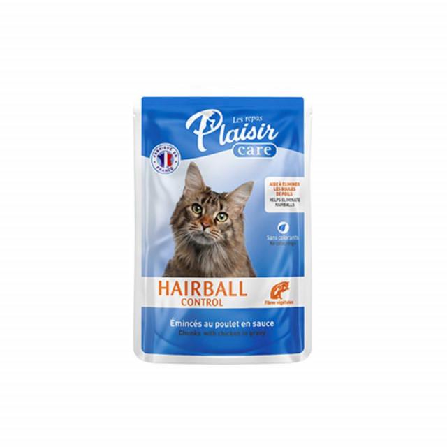 NORMAN&DISE Sos za mačke Plaisir Care New Hairball, 85g, 12 komada