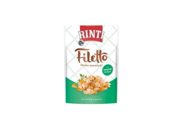 RINTI FILETTO Sosić za pse, Piletina i povrće u želeu, 100g