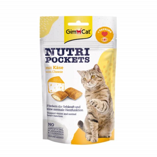 GIMCAT Poslastica za mačke Nutri Pockets, Sir i Taurin, 60g
