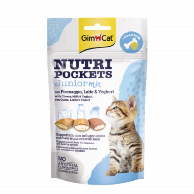GIMCAT Poslastica za mačke Nutri Pockets Junior Mix, 60g