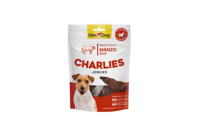 GIMDOG Poslastica Charlie's Jerkies, Govedina, 70g