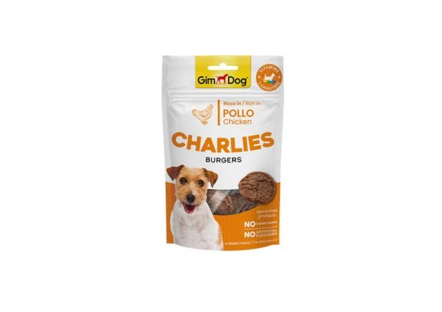 GIMDOG Poslastica za pse Charlies Burgers, Piletina, 70g