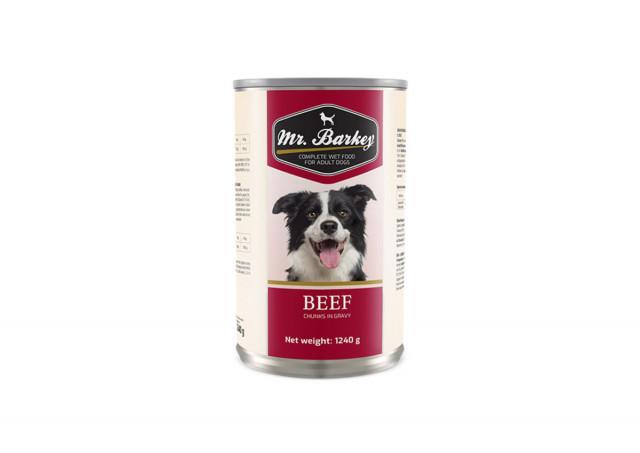 MR. BARKEY Vlažna hrana za pse Adult, Govedina, 1.24kg