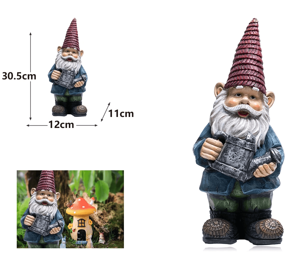 KMT Figura patuljka od smole 12x30.5x11cm