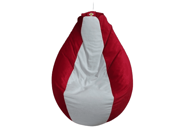 Lazy Pleasure Lazy bag, 210x90cm, Belo-crveni