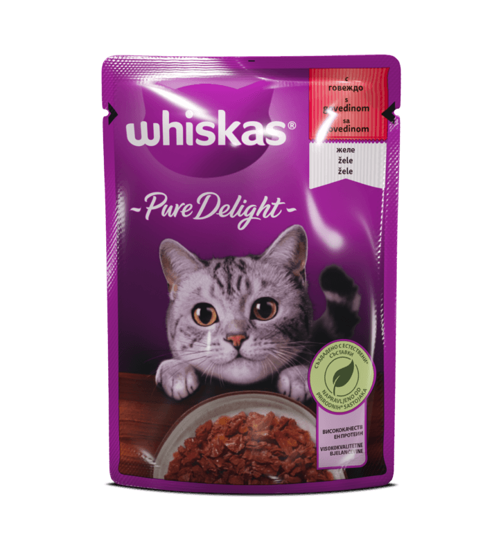 WHISKAS Torbica za mače sa ukusom govedine
