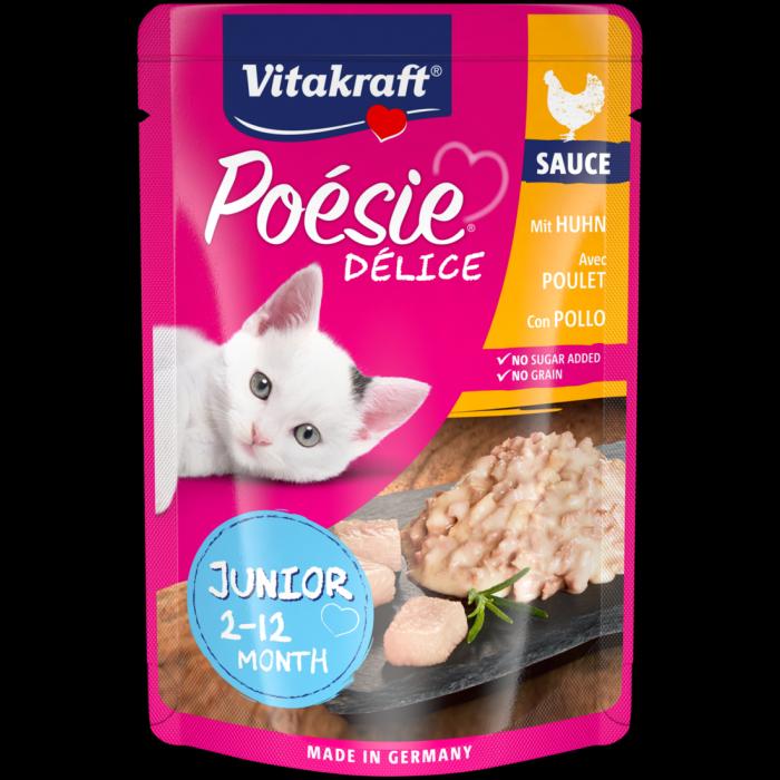 VITAKRAFT Vlažna hrana za mačiće Poesie Delice Junior Piletina 85g