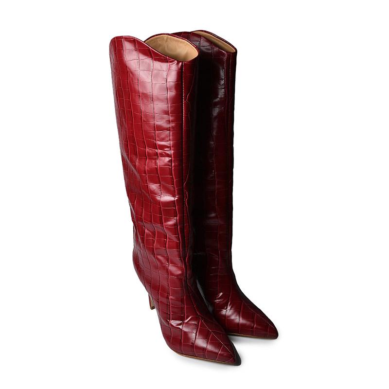SCHUTZ Ženske čizme S017230372-077, Bordo