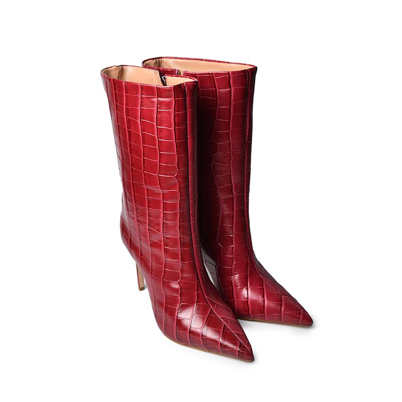 SCHUTZ Ženske čizme S212500028-004, Bordo
