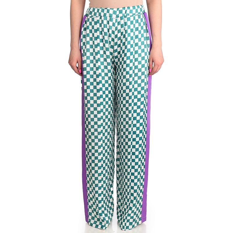 SILVIAN HEACH Ženske pantalone GPP23469, Zeleno-bele