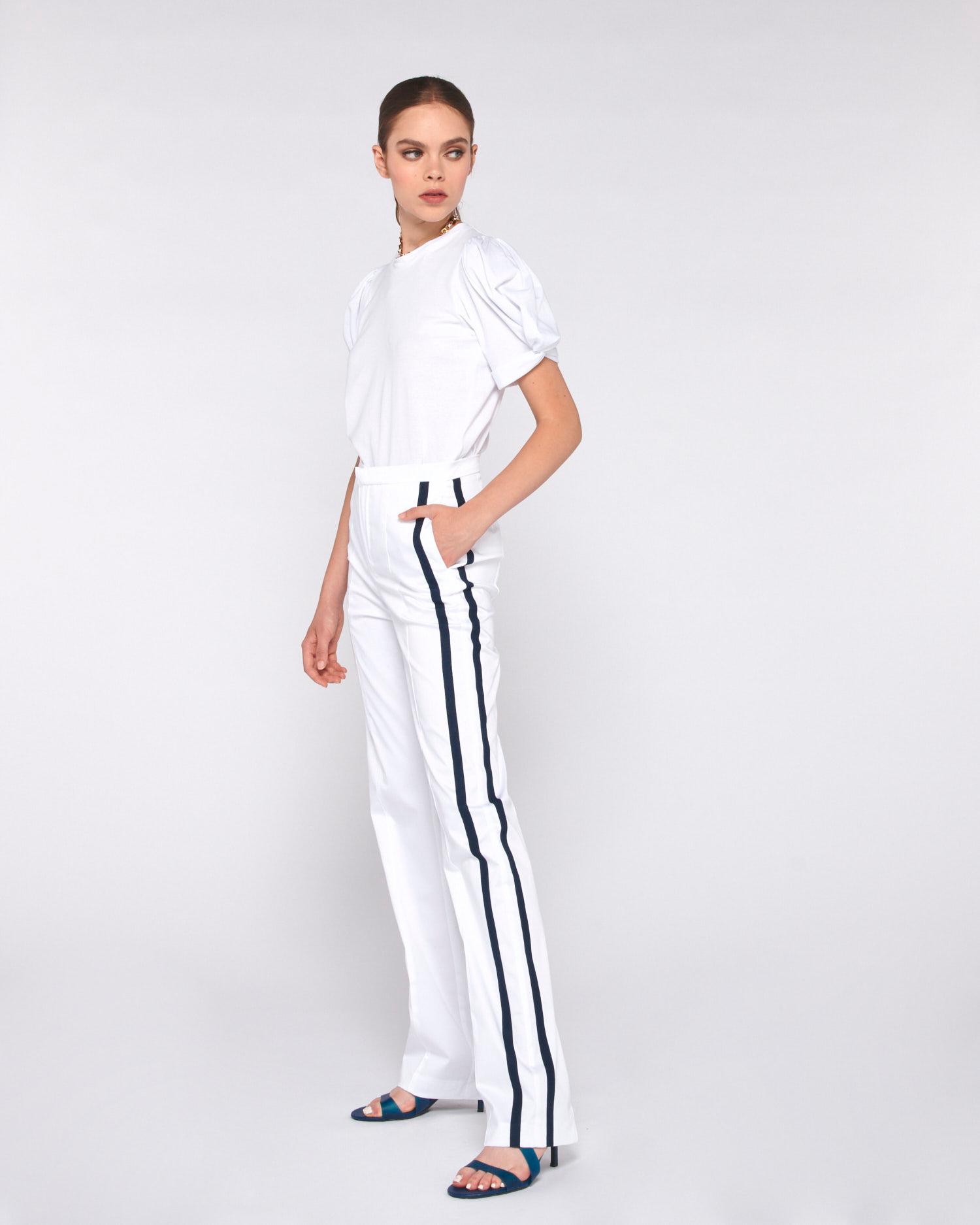SILVIAN HEACH Ženske pantalone CVP23049, Bele