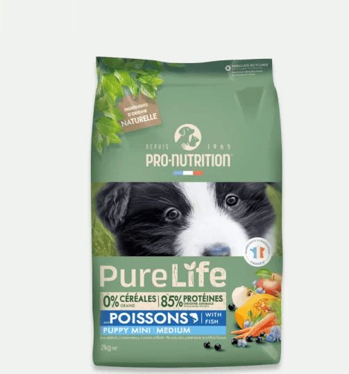 PRO-NUTRITION Suva hrana za pse Pure Life PUPPY Mini/Medium, Riba, 12kg