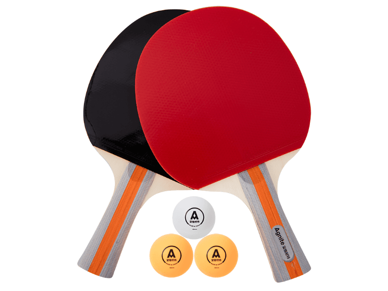 AGNITE Set reketa za stoni tenis sa 3 loptice F2310