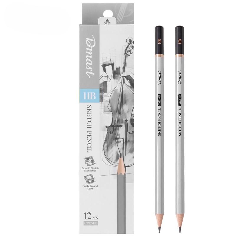 Dmast Set grafitnih olovaka za skiciranje HB EC392-HB, 12 komada