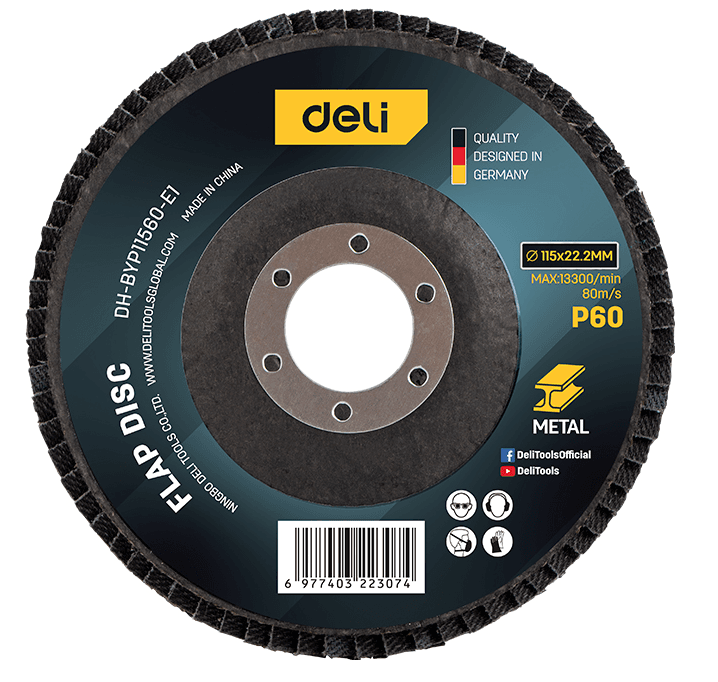 DELI ALATI Lamelarni brusni disk al EDH-BYP11560-E1, 115 mm g60