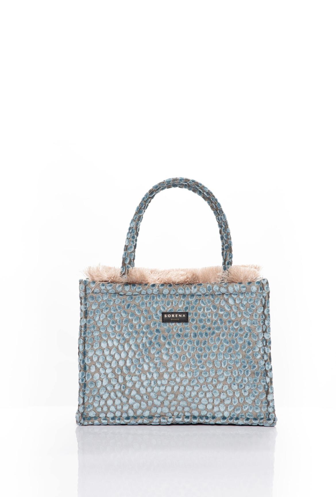 SORENA HANDMADE Ženska torba Cyclades medium tote, Svetloplava