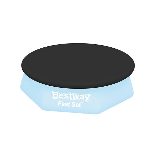 BESTWAY Prekrivač za bazen Fast set 244cm crni
