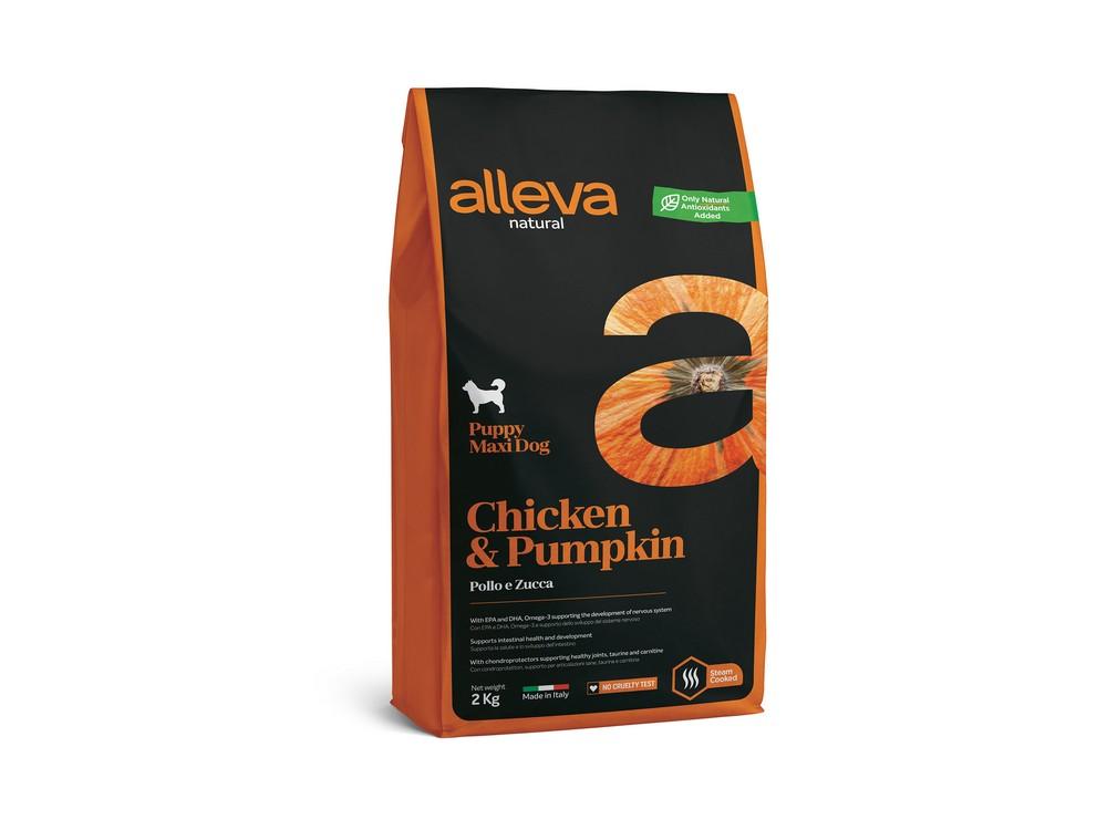Alleva Natural Suva hrana za štenad velikih rasa, Sa piletinom i bundevom, 2kg