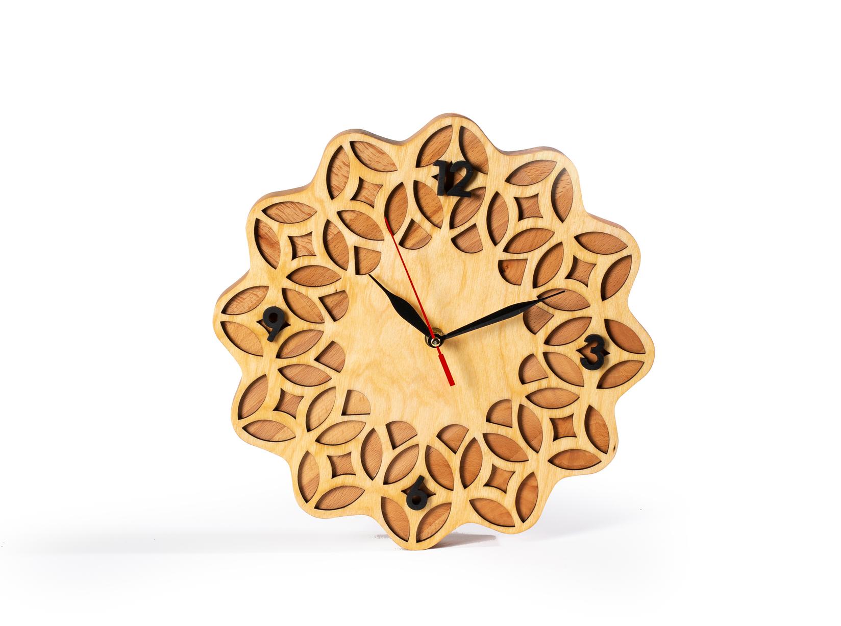 STRONG WOOD STUFF VELIČKOVIĆ Zidni sat Abstract, Braon