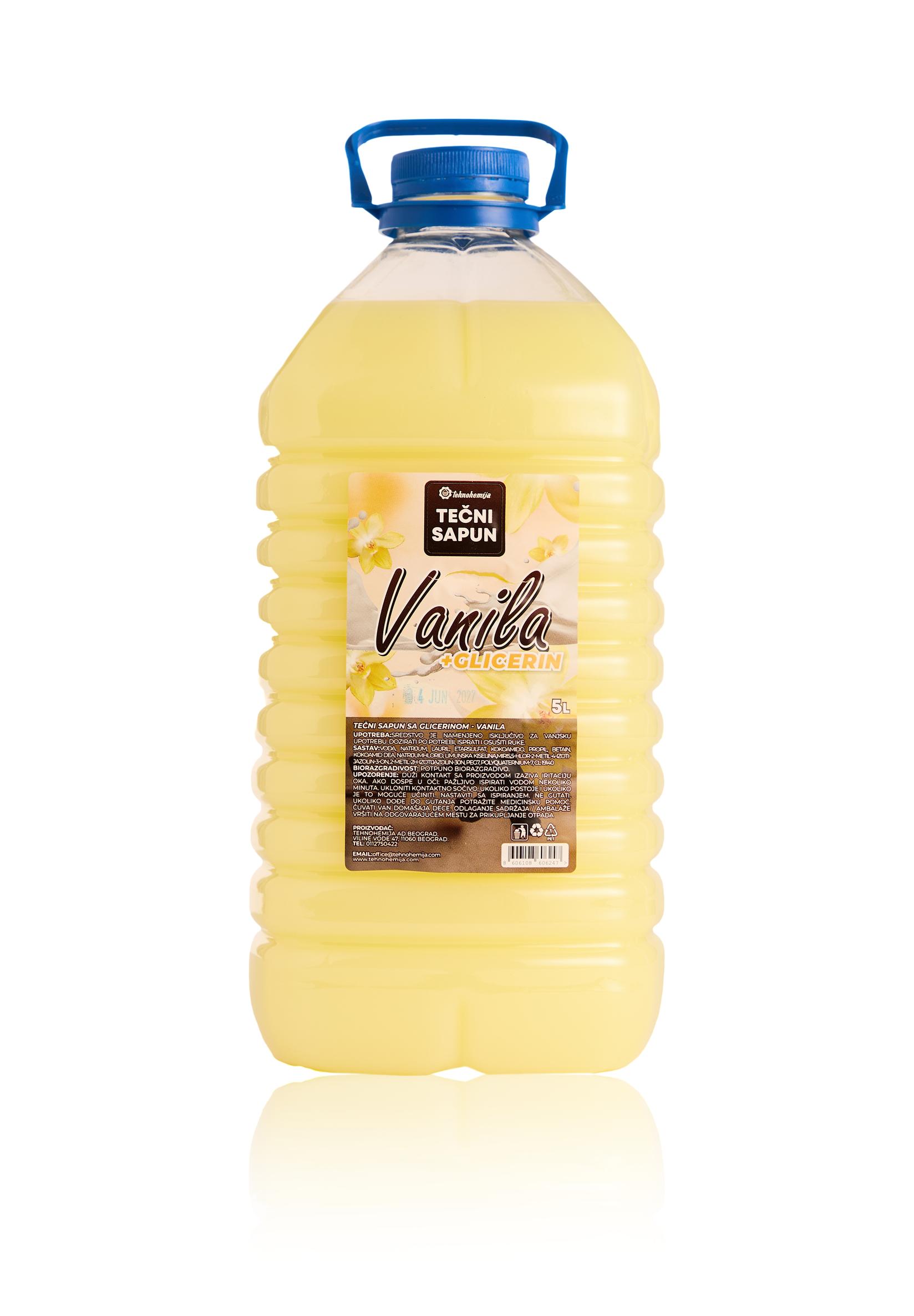 Tehnohemija Tečni sapun za ruke Vanila, 5l