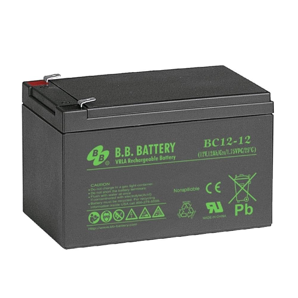 BB TECH Baterija terminal BC12-12 BB T2, 12 V, 12 Ah, Crna