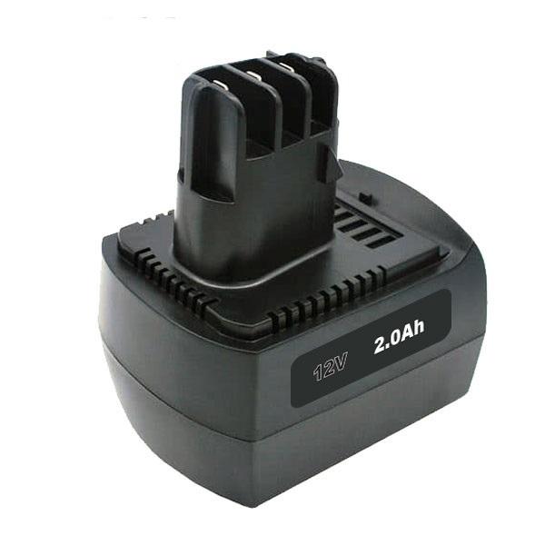 METABO Baterija za ručni alat NiCD 6.02151.50, 12 V, 2000 mAh, Crna