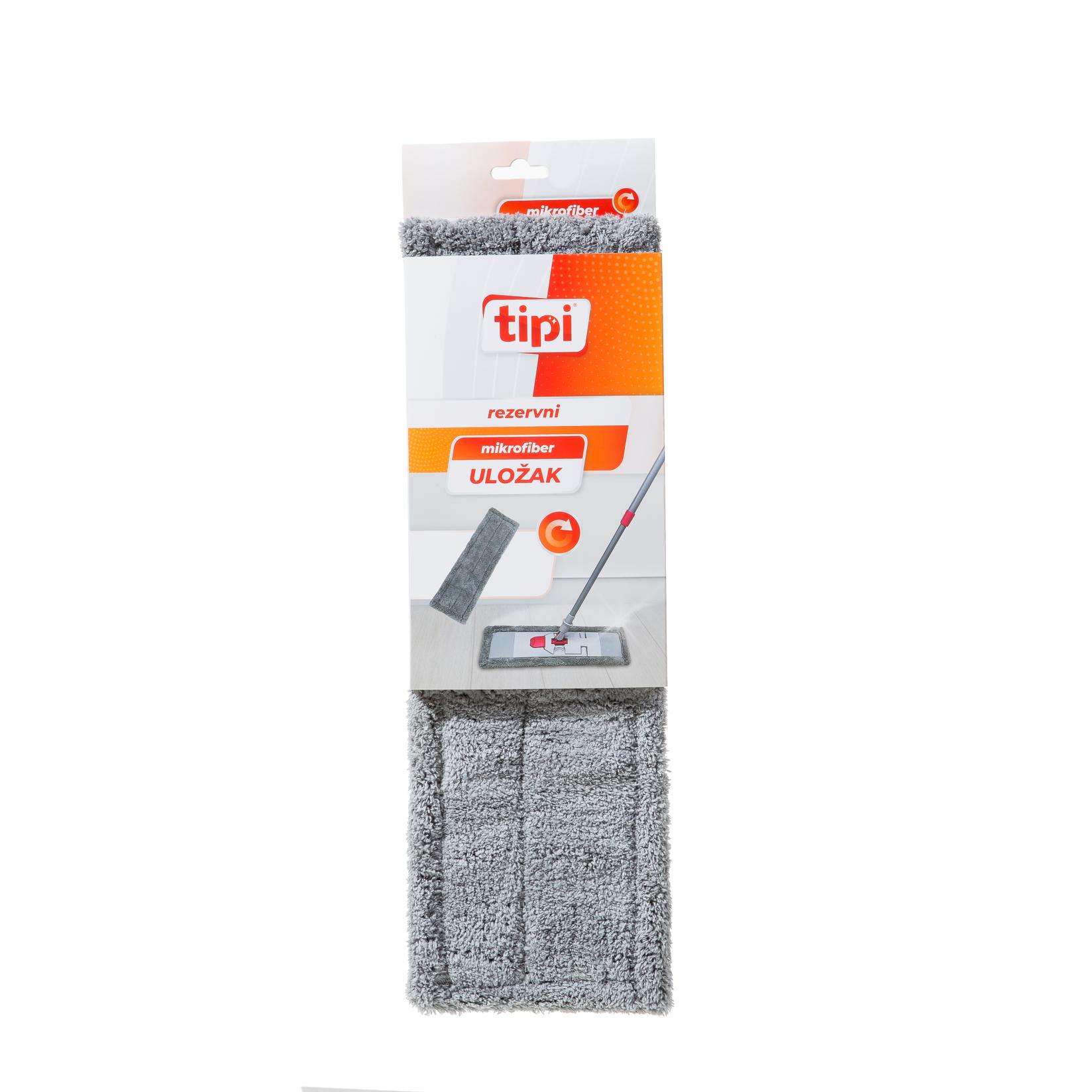 Tipi Zamenski nastavak za Aktiv mop, Mikrofiber, Sivi