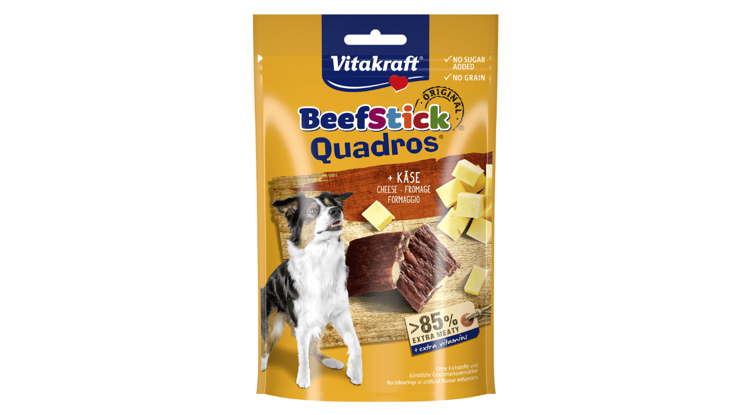 VITAKRAFT Poslastica za pse sa ukusom sira BeefStick Quadros 70g