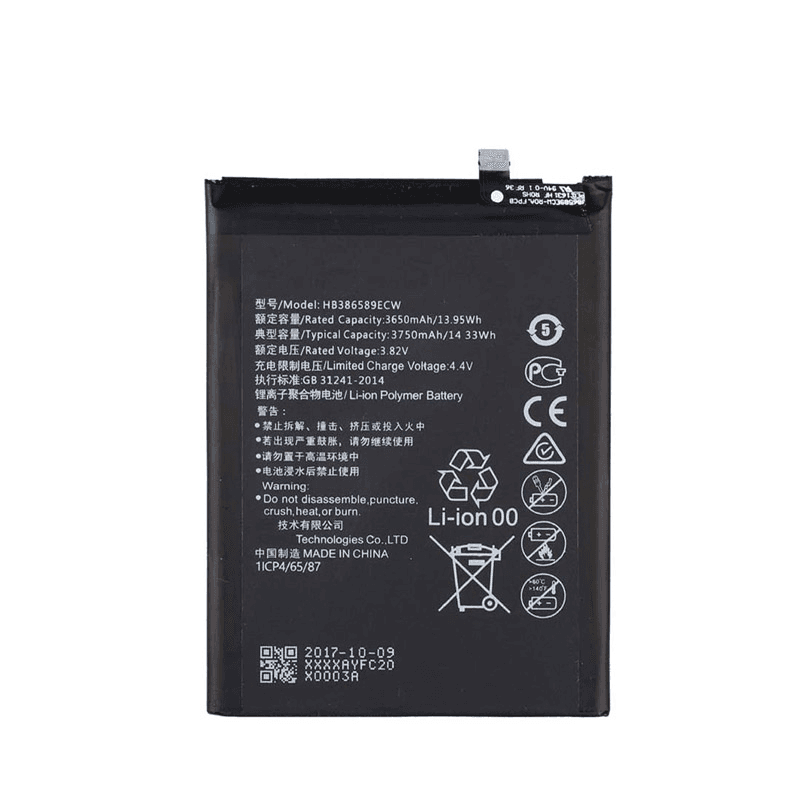 EG Baterija za telefon Huawei Mate 20 Lite/Honor 20/Honor 8X HB386589ECW, 3650mAh