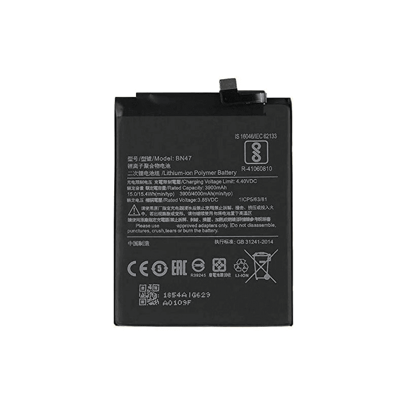 EG Baterija za telefon Xiaomi Redmi 6 Pro/Xiaomi MI A2 Lite BN47, 3900mAh