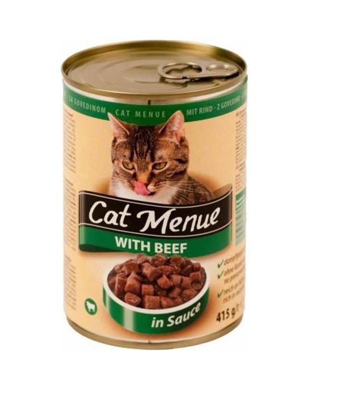 CAT MENU Vlažna hrana za mačke u konzervi sa ukusom govedine, 415g