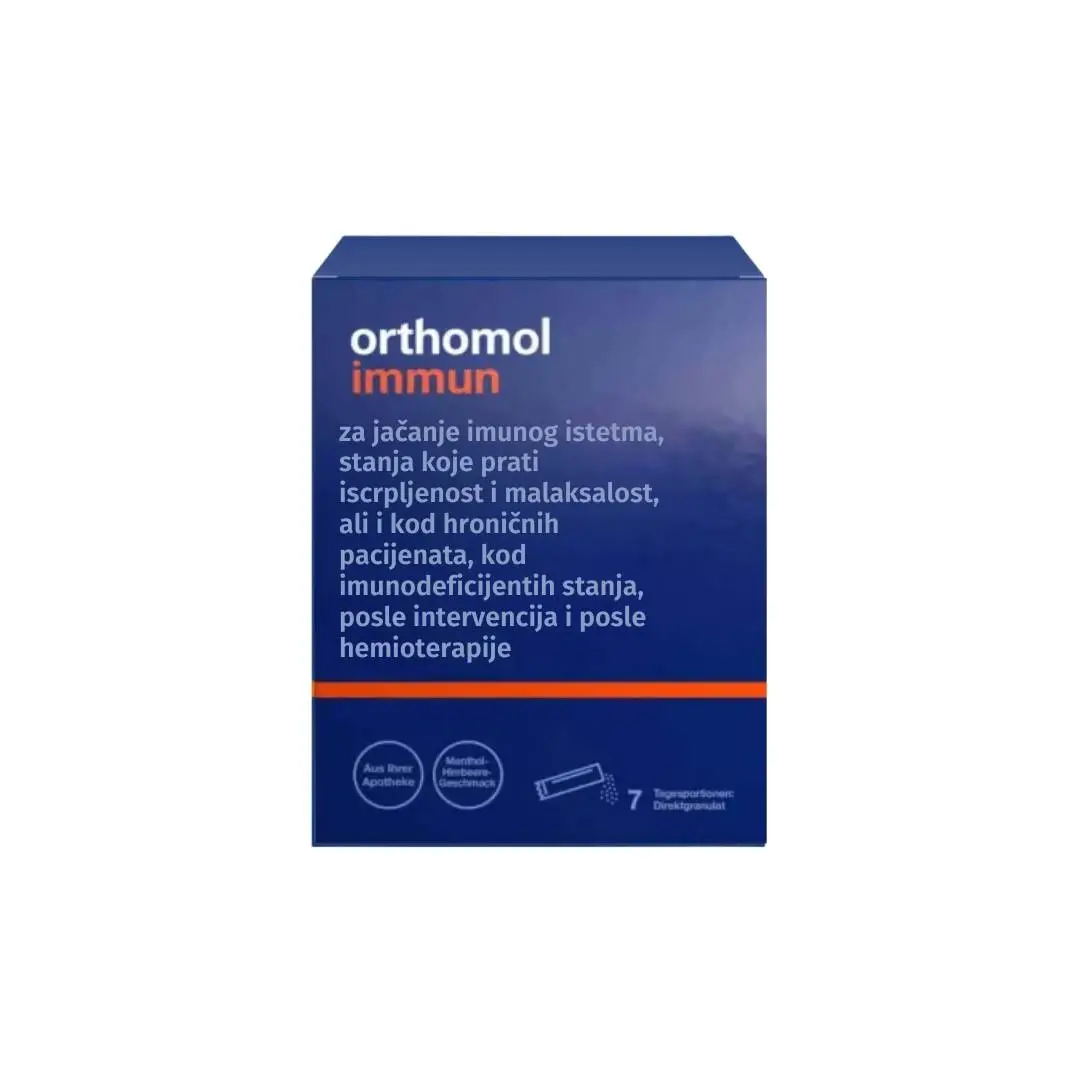 Orthomol Immun Granule Direkt, Mentol/Malina, 7 kesica